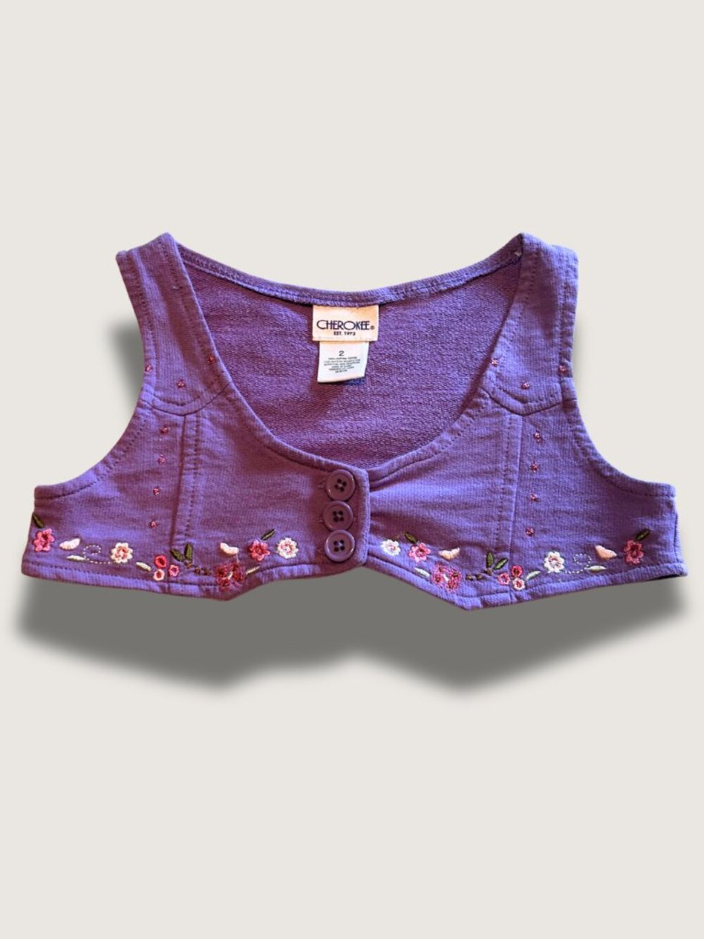 Vintage/Y2K Cherokee Cropped Vest